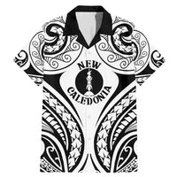 New Caledonia Day Family Matching Mermaid Dress and Hawaiian Shirt Polynesian Curves White Color - Polynesian Pride