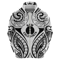 New Caledonia Day Hoodie Polynesian Curves White Color - Polynesian Pride