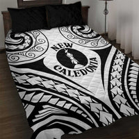 New Caledonia Day Quilt Bed Set Polynesian Curves White Color - Polynesian Pride