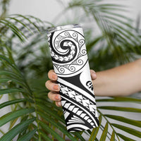 New Caledonia Day Skinny Tumbler Polynesian Curves White Color - Polynesian Pride