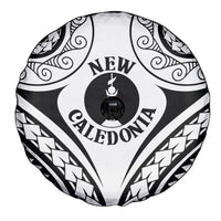 New Caledonia Day Spare Tire Cover Polynesian Curves White Color - Polynesian Pride