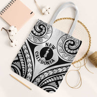 New Caledonia Day Tote Bag Polynesian Curves White Color - Polynesian Pride