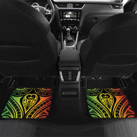 New Caledonia Day Car Mats Polynesian Curves Reggae Color - Polynesian Pride