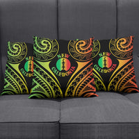 New Caledonia Day Pillow Cover Polynesian Curves Reggae Color - Polynesian Pride