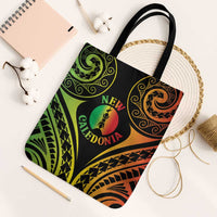 New Caledonia Day Tote Bag Polynesian Curves Reggae Color - Polynesian Pride