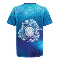 Marshall Islands Manit Day Rugby Jersey Tribal Dolphin With Marshall Seal - Polynesian Pride