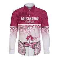 Adi Cakobau School Long Sleeve Button Shirt 75th Anniversary LT05 Unisex Pink - Polynesian Pride