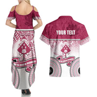 Personalized Adi Cakobau School Couples Matching Summer Maxi Dress and Hawaiian Shirt With Fijian Tapa Pattern LT05 - Polynesian Pride
