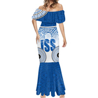 Personalized International School Suva Mermaid Dress With Fijian Tapa Pattern LT05 - Polynesian Pride
