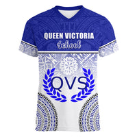 personalized-queen-victoria-school-women-v-neck-t-shirt-with-fijian-tapa-pattern