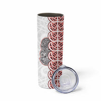 Aotearoa New Zealand Skinny Tumbler Maori Marae Pattern Tiki LT05 - Polynesian Pride