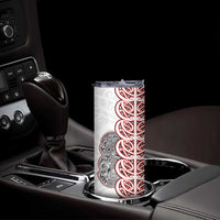 Aotearoa New Zealand Skinny Tumbler Maori Marae Pattern Tiki LT05 - Polynesian Pride