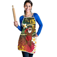 Vanuatu Christmas Apron Ni-Van Santa Retro Style - Polynesian Pride