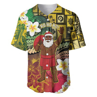 Vanuatu Christmas Baseball Jersey Ni-Van Santa Retro Style - Polynesian Pride
