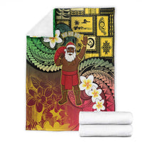 Vanuatu Christmas Blanket Ni-Van Santa Retro Style - Polynesian Pride