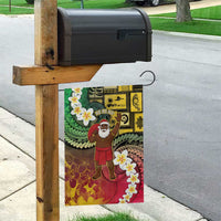 Vanuatu Christmas Garden Flag Ni-Van Santa Retro Style - Polynesian Pride