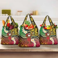 Vanuatu Christmas Grocery Bag Ni-Van Santa Retro Style - Polynesian Pride