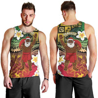 Vanuatu Christmas Men Tank Top Ni-Van Santa Retro Style - Polynesian Pride