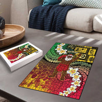 Vanuatu Christmas Puzzle Ni-Van Santa Retro Style - Polynesian Pride