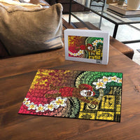 Vanuatu Christmas Puzzle Ni-Van Santa Retro Style - Polynesian Pride