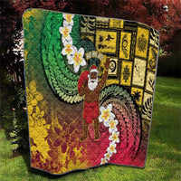 Vanuatu Christmas Quilt Ni-Van Santa Retro Style - Polynesian Pride