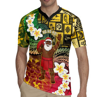 Vanuatu Christmas Rugby Jersey Ni-Van Santa Retro Style - Polynesian Pride