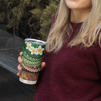 Vanuatu Christmas Tumbler Cup Ni-Van Santa Retro Style LT05 - Polynesian Pride
