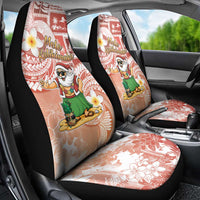 Hawaii Mele Kalikimaka Car Seat Cover Hula Santa Retro Style Red - Polynesian Pride
