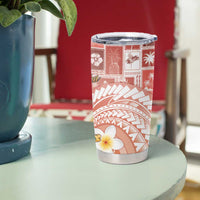 Hawaii Mele Kalikimaka Tumbler Cup Hula Santa Retro Style Red LT05 - Polynesian Pride