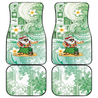 Hawaii Mele Kalikimaka Car Mats Hula Santa Retro Style Green LT05 - Polynesian Pride