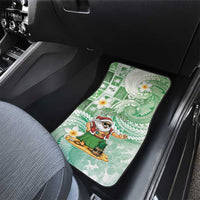 Hawaii Mele Kalikimaka Car Mats Hula Santa Retro Style Green LT05 - Polynesian Pride