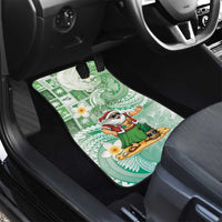 Hawaii Mele Kalikimaka Car Mats Hula Santa Retro Style Green LT05 - Polynesian Pride