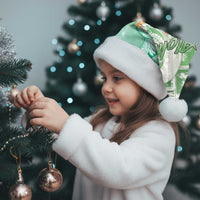 Hawaii Mele Kalikimaka Christmas Santa Hat Hula Santa Retro Style Green - Polynesian Pride