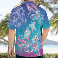Polynesia Sea Turtle Couple Hawaiian Shirt Love Is Life