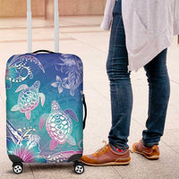 Polynesia Sea Turtle Couple Luggage Cover Love Is Life