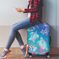 Polynesia Sea Turtle Couple Luggage Cover Love Is Life