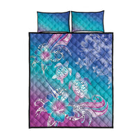 Polynesia Sea Turtle Couple Quilt Bed Set Love Is Life