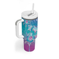 Polynesia Sea Turtle Couple Tumbler With Handle Love Is Life