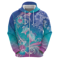 Polynesia Sea Turtle Couple Zip Hoodie Love Is Life