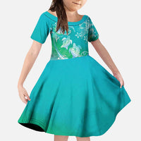 Polynesia Sea Turtle Couple Family Matching Tank Maxi Dress and Hawaiian Shirt I Am Turtley In Love With You