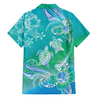 Polynesia Sea Turtle Couple Family Matching Tank Maxi Dress and Hawaiian Shirt I Am Turtley In Love With You