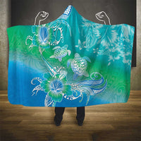 Polynesia Sea Turtle Couple Hooded Blanket I Am Turtley In Love With You LT05 - Polynesian Pride
