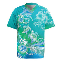 Polynesia Sea Turtle Couple Rugby Jersey I Am Turtley In Love With You