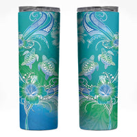 Polynesia Sea Turtle Couple Skinny Tumbler I Am Turtley In Love With You