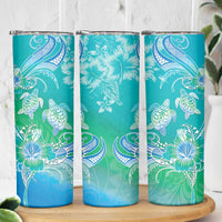 Polynesia Sea Turtle Couple Skinny Tumbler I Am Turtley In Love With You