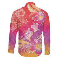 Polynesia Sea Turtle Couple Family Matching Mermaid Dress and Hawaiian Shirt One Soul One Love