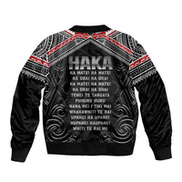 New Zealand Aotearoa Bomber Jacket Traditional Kapa Haka