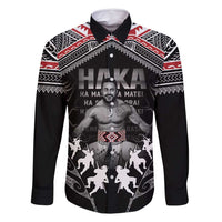 New Zealand Aotearoa Family Matching Long Sleeve Bodycon Dress and Hawaiian Shirt Traditional Kapa Haka