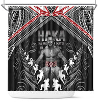 New Zealand Aotearoa Shower Curtain Traditional Kapa Haka