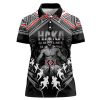 New Zealand Aotearoa Women Polo Shirt Traditional Kapa Haka